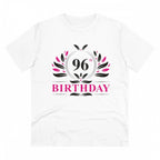Generic Men's PC Cotton 96th Birthday Printed T Shirt (Color: White, Thread Count: 180GSM)