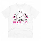 Generic Men's PC Cotton 93rd Birthday Printed T Shirt (Color: White, Thread Count: 180GSM)