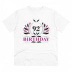 Generic Men's PC Cotton 92nd Birthday Printed T Shirt (Color: White, Thread Count: 180GSM)