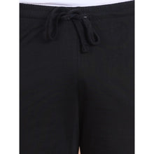 Generic Men's Casual Cotton Striped Above knee Shorts (Black)