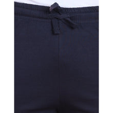 Generic Men's Casual Cotton Striped Above knee Shorts (Navy)