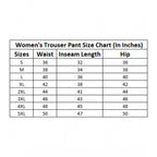 Women's Casual Solid Lycra Trouser Pant (Black)