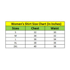 Women's Polyester Printed Long Sleeves Standard Length Shirt (White)