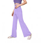 Generic Women's Polyester Cow Pattern Pant (Pruple)