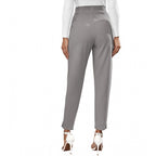 Generic Women's Polyester Solid With Pocket Pant (Grey)