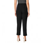 Generic Women's Polyester Solid With Pocket Pant (Black)