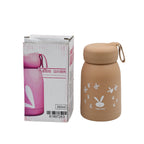 Cute water bottle for kids - 330 ml Cute Bunny Water Bottle | Cute Rabit Print Water Bottle for Boys and Girls | Kids Return Gift | Water Bottle Sipper | Insulated Water Bottle