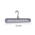 9-Hole Plastic Hanger Hook for Wardrobe Clothes Organization & Indoor Storage