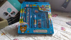 Complete stationary kit with scissors and sharpener
