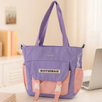 Trendy Multi-Pocket Shoulder Tote Sling Bag (1 Pc)