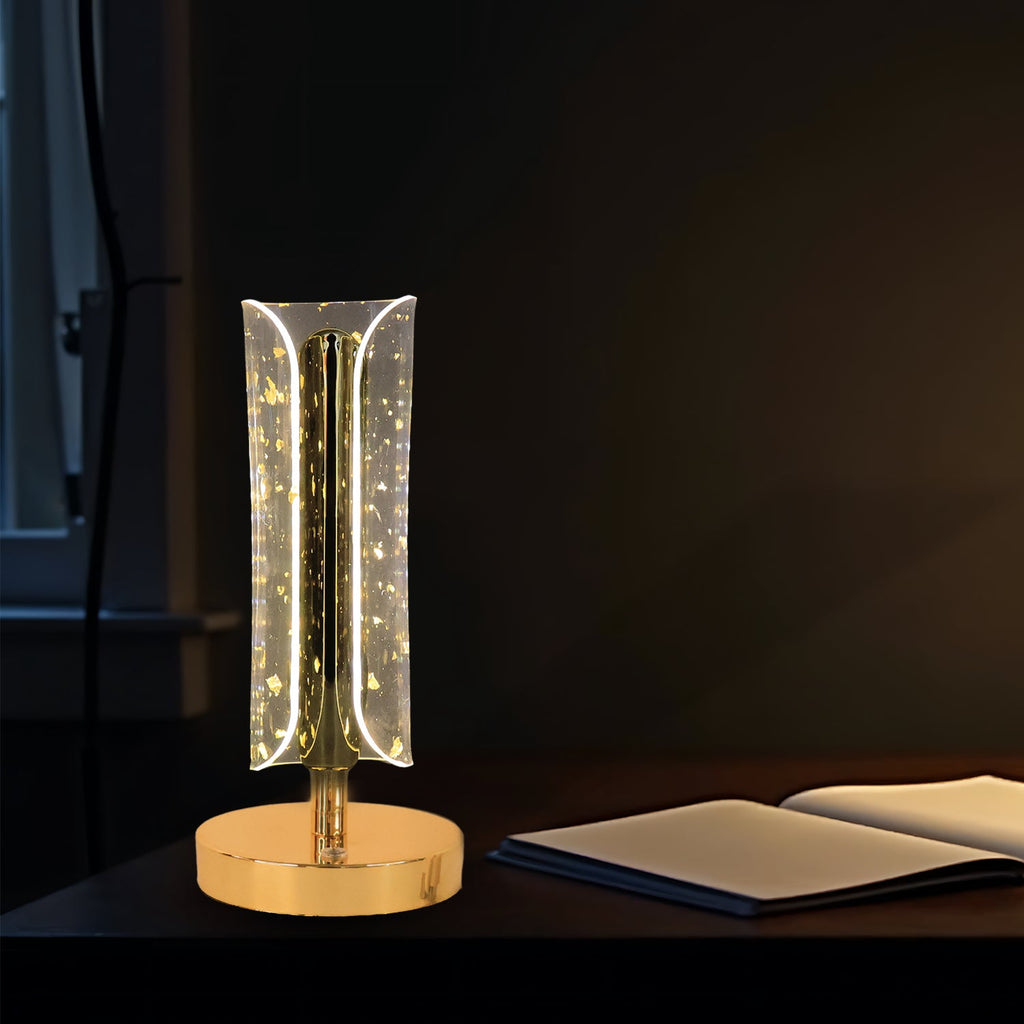 Golden Crystal Table Lamps for Bedroom