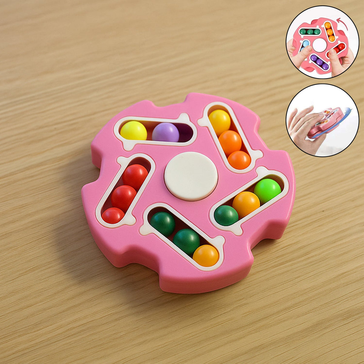 Fidget Magic Cube Spinner Toy – Multi-Track Finger Puzzle