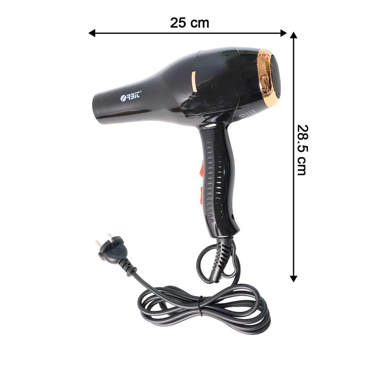 Orbit Professional Electric Hair Dryer with Concentrator Nozzle (1 Pc)