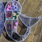 Mermaid Shape Plastic Storage Organizer Box (1 Pc)