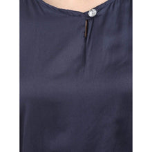 Generic Women's Casual Crepe Sleeveless Jump Suit (Navy Blue)