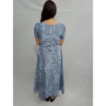 Generic Women's Casual Crepe Half Sleeves Dress (Grey)