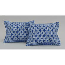 Fleece Geometric Double Polar Warm Bedsheet with 2 Pillow Cover (Blue)