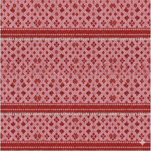 Fleece Geometric Double Polar Warm Bedsheet with 2 Pillow Cover (Red)