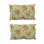 Microfiber Floral Printed Double Bedsheet with 2 Pillow Covers (Beige)