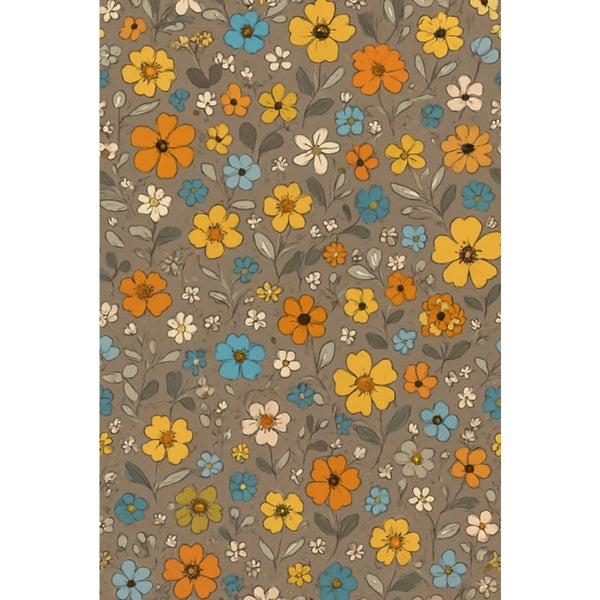 Microfiber Floral Printed Single Bedsheet with 1 Pillow Cover (Multicolor)