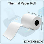 Thermal Label Roll for Barcode Printing (57 x 34 Cm)