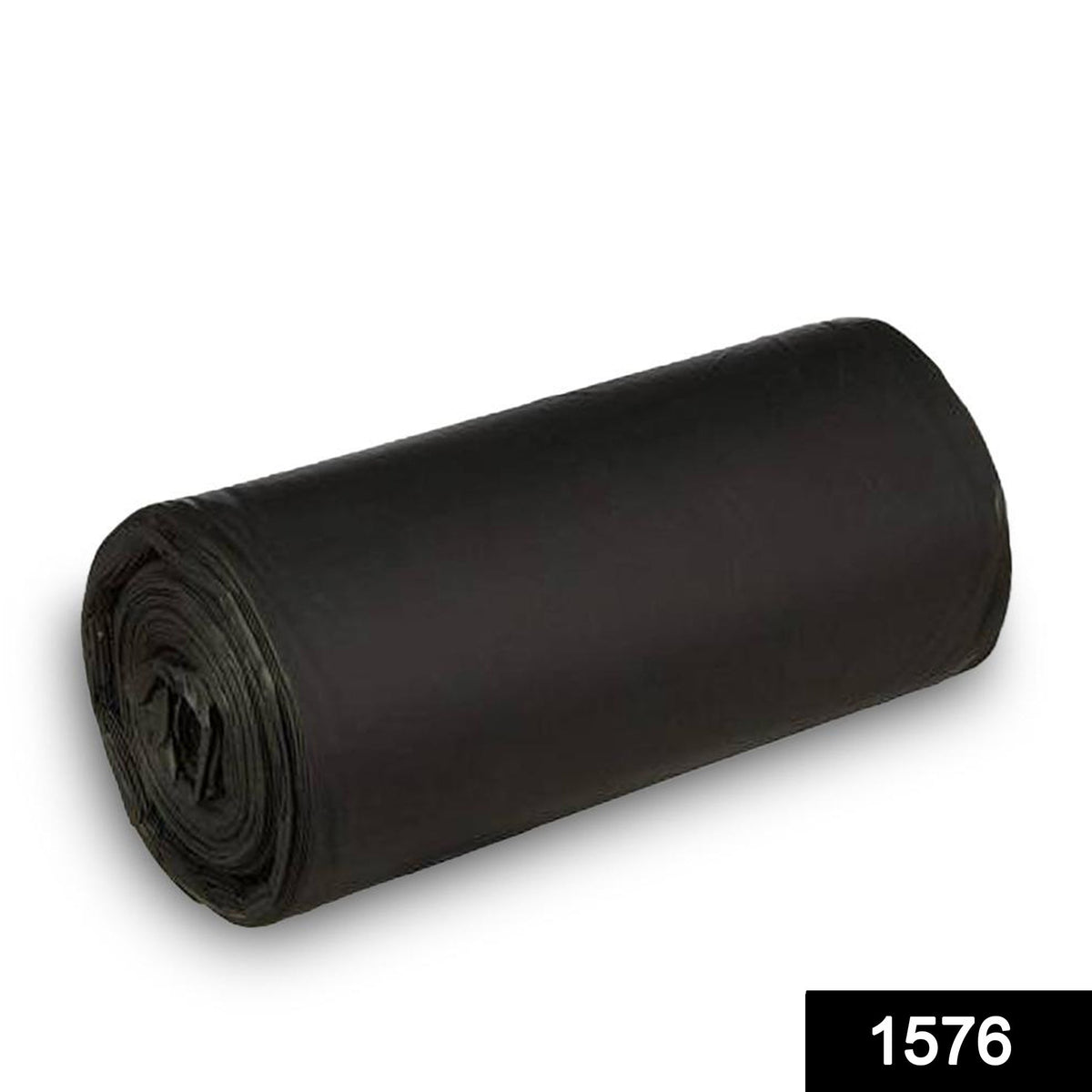 Black garbage bags, large size 30 x 50 cm, ideal for heavy-duty use.