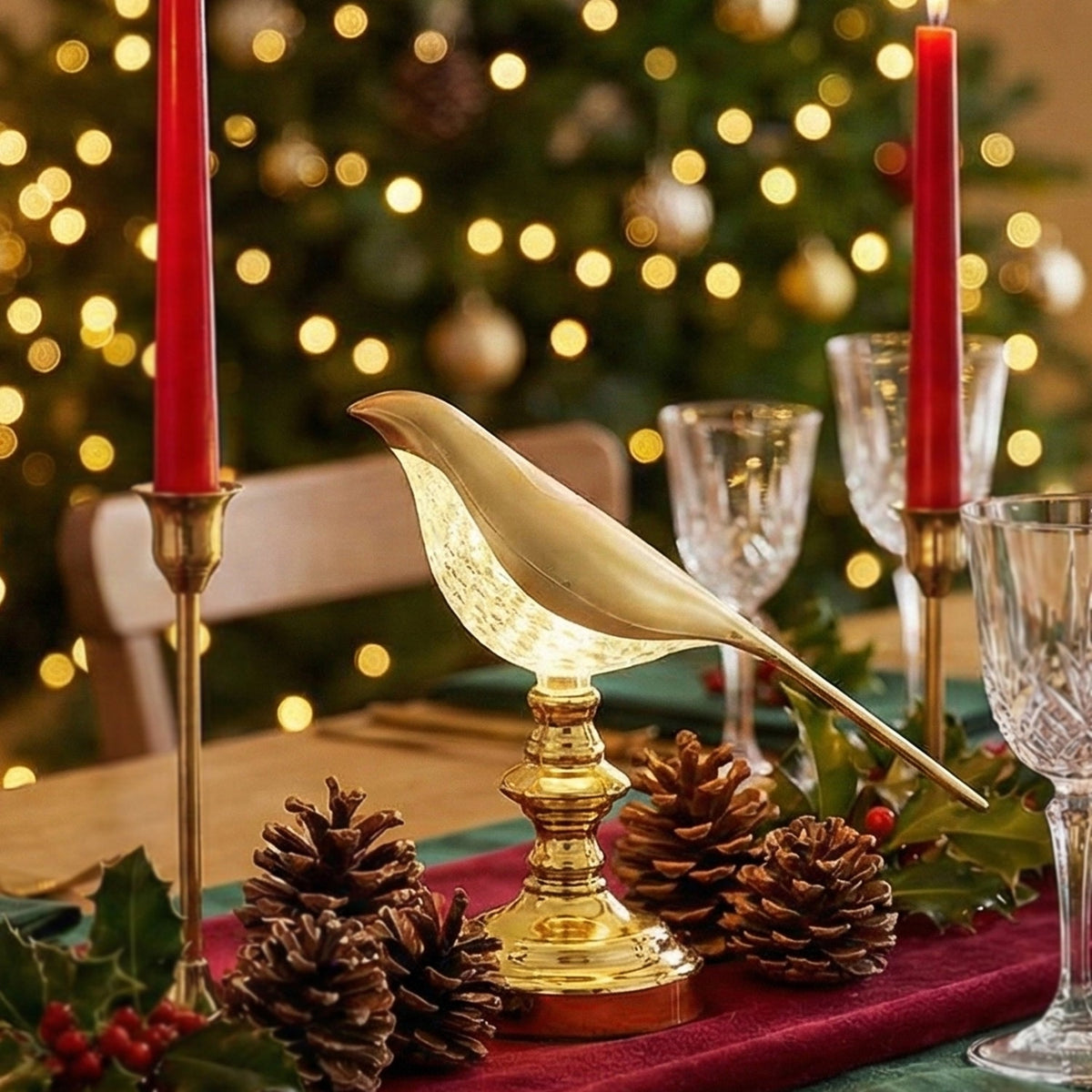 Sparrow led Table Lamp Crystal Decoration Lamp Soft Light & Energy Saving Lamp (1 Pc)