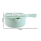 Compact veg cutter and grater tool for fast food prep