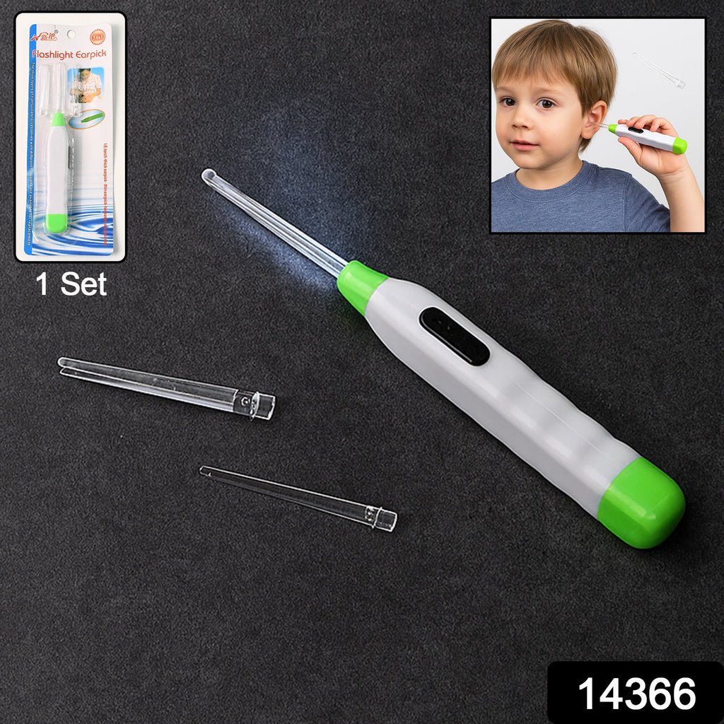 LED Flashlight Earpick Tool 