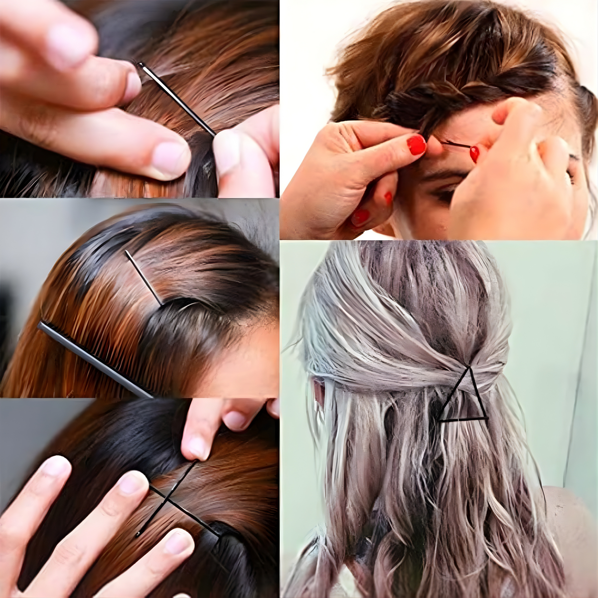 Big Black Hair Bobby Pins (24 Pc)